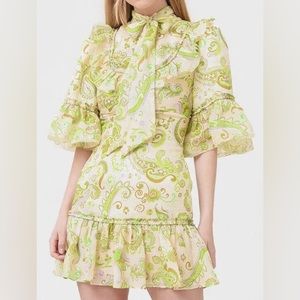 Alemais Silk/Cotton Dress NWT, size 6 US